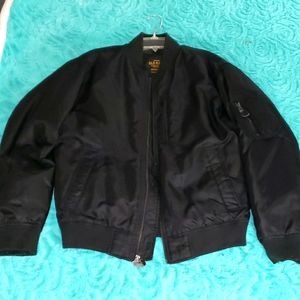 Mens M Old Navy black bomber Jacket waterproof